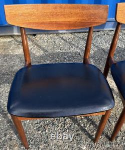 G Plan 4 Chairs by Ib Kofod Larsen Vintage Retro Mid Century FREE DELIVERY