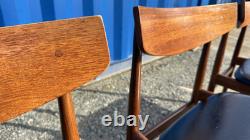 G Plan 4 Chairs by Ib Kofod Larsen Vintage Retro Mid Century FREE DELIVERY