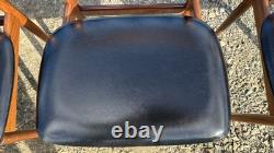 G Plan 4 Chairs by Ib Kofod Larsen Vintage Retro Mid Century FREE DELIVERY