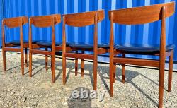 G Plan 4 Chairs by Ib Kofod Larsen Vintage Retro Mid Century FREE DELIVERY