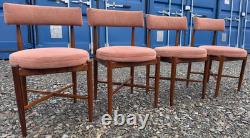 G Plan Fresco 4 Chairs by VB Wilkins 1970s Vintage Retro Mid Century Delivery