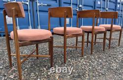 G Plan Fresco 4 Chairs by VB Wilkins 1970s Vintage Retro Mid Century Delivery