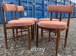 G Plan Fresco 4 Chairs by VB Wilkins 1970s Vintage Retro Mid Century Delivery