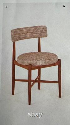 G Plan Fresco 4 Chairs by VB Wilkins 1970s Vintage Retro Mid Century Delivery