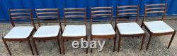 G Plan Fresco 6 Chairs by VB Wilkins 1970s Vintage Retro Mid Century Delivery