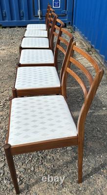 G Plan Fresco 6 Chairs by VB Wilkins 1970s Vintage Retro Mid Century Delivery