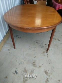 G Plan Teak Vintage Retro Large Extending Dining Kitchen Table Uk Delivery