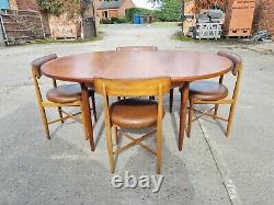 G Plan Vintage Fresco Extending Circular Table 4 Chairs