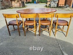 G Plan Vintage Fresco Extending Circular Table 4 Chairs