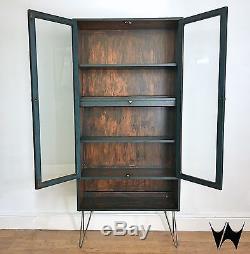 G Plan retro vintage shelving unit shop display china cabinet upcycled