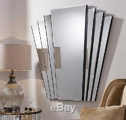 Gatsby Extra Large Art Deco Style Retro Vintage Overmantle Wall Mirror 39 x 39