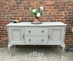 Good Quality Antique Solid Mahogany Painted Sideboard, Cabinet, Dresser Base