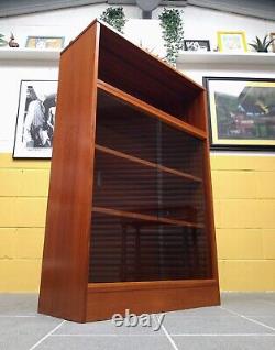 Gplan Style Glazed Bookcase Display Unit Vintage Retro Mid-Century MCM 70s