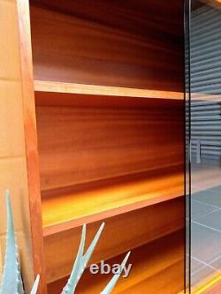 Gplan Style Glazed Bookcase Display Unit Vintage Retro Mid-Century MCM 70s