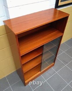 Gplan Style Glazed Bookcase Display Unit Vintage Retro Mid-Century MCM 70s