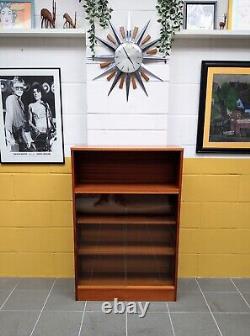 Gplan Style Glazed Bookcase Display Unit Vintage Retro Mid-Century MCM 70s