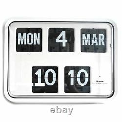 Grayson White Digital Easy to Read Calendar Wall Clock Bank Shop BNIB G225