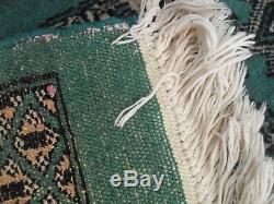 Green very large antique vintage rug carpet wool 325 cm x 260 pers ian bak-ora