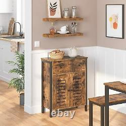 HOOBRO Kitchen Sideboard Floor Storage Cabinet with Drawers Bathroom Cabinet