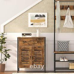 HOOBRO Kitchen Sideboard Floor Storage Cabinet with Drawers Bathroom Cabinet