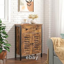 HOOBRO Kitchen Sideboard Floor Storage Cabinet with Drawers Bathroom Cabinet