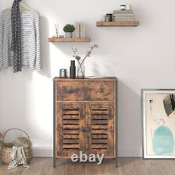 HOOBRO Kitchen Sideboard Floor Storage Cabinet with Drawers Bathroom Cabinet