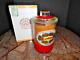 H Upmann Glass Storage Jar In The Original Box 8.75 H X 4.75 Diameter