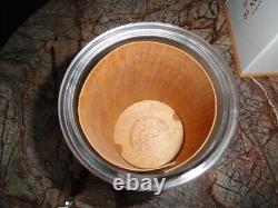H Upmann Glass Storage Jar in the original box 8.75 H x 4.75 Diameter
