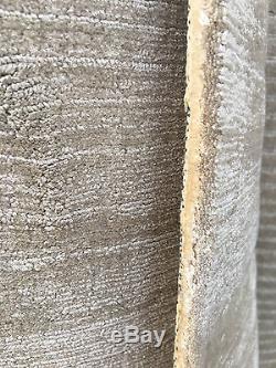 Handmade Carpet Quality Remnant Roll End Tencel Vintage Wheat 5x1.30m RRP £950
