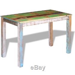 Handmade Dining Table Solid Reclaimed Wood Wooden Vintage Tables Kitchen Waxed