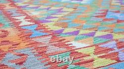 Handmade Kilim Rug Carpet / Vintage Bathroom Rug 3.5x4.9 ft Organic Kidsroom Rug