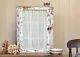 Hanging French Corner Cupboard, Chippy, Lace Curtain, Bathroom Cabinet, Vintage