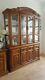 Harrods Glass Display Cabinet, Cupboad, Dresser. Wooden, Antique, Vintage Furniture