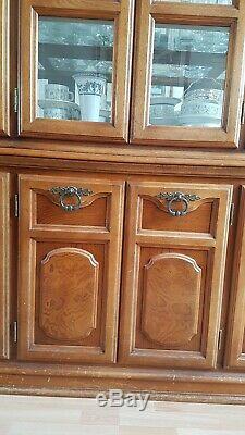 Harrods Glass Display Cabinet, cupboad, Dresser. Wooden, antique, vintage furniture