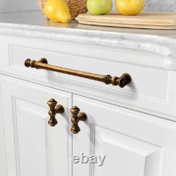 Heavy-Duty 10-Pack 7.5 Inch Brass Handles Vintage Retro Kitchen Drawer Pulls