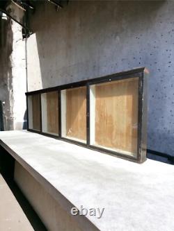 Huge Early Mid C20th Black School Lab Shop Display Cabinet Wall Cupboard