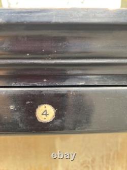 Huge Early Mid C20th Black School Lab Shop Display Cabinet Wall Cupboard