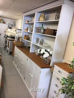 Huge vintage Painted Pine Dresser, kitchen Cupboards+Draw, Kent Furniture Showroom