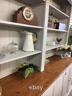 Huge vintage Painted Pine Dresser, kitchen Cupboards+Draw, Kent Furniture Showroom