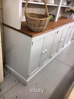 Huge vintage Painted Pine Dresser, kitchen Cupboards+Draw, Kent Furniture Showroom