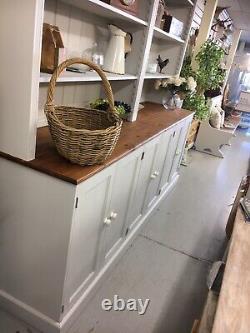 Huge vintage Painted Pine Dresser, kitchen Cupboards+Draw, Kent Furniture Showroom