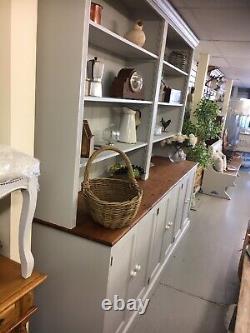 Huge vintage Painted Pine Dresser, kitchen Cupboards+Draw, Kent Furniture Showroom