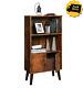 Industrial Cabinet Rustic Cupboard Bookcase Vintage Style Storage Unit Shelves