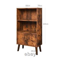 INDUSTRIAL Cabinet Rustic Cupboard Bookcase Vintage Style Storage Unit Shelves