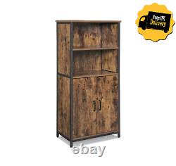 INDUSTRIAL Cabinet Tall Cupboard Kitchen Pantry Bookcase Vintage Style Unit Rack