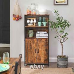 INDUSTRIAL Cabinet Tall Cupboard Kitchen Pantry Bookcase Vintage Style Unit Rack