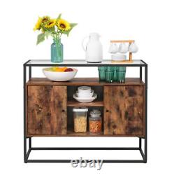 INDUSTRIAL Vintage Cupboard Hallway Slim Console Table Cabinet Unit Sideboard