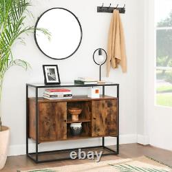 INDUSTRIAL Vintage Cupboard Hallway Slim Console Table Cabinet Unit Sideboard