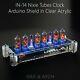 In-14 Arduino Shield Nixie Tubes Clock In Acrylic Case Temp Sensor Gps Remote