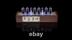 IN-14 Fine Grid Nixie Tubes Clock in Wooden Case 12/24H SlotMachine GRA & AFCH